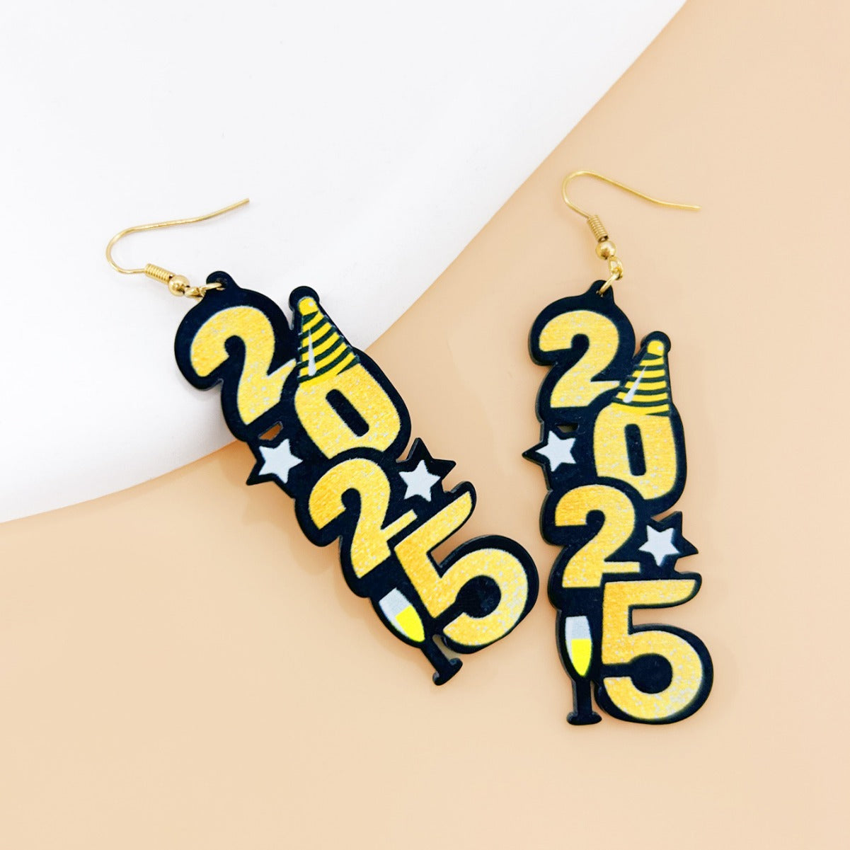 Wholesale  2025 digital earrings personality  earrings accessories