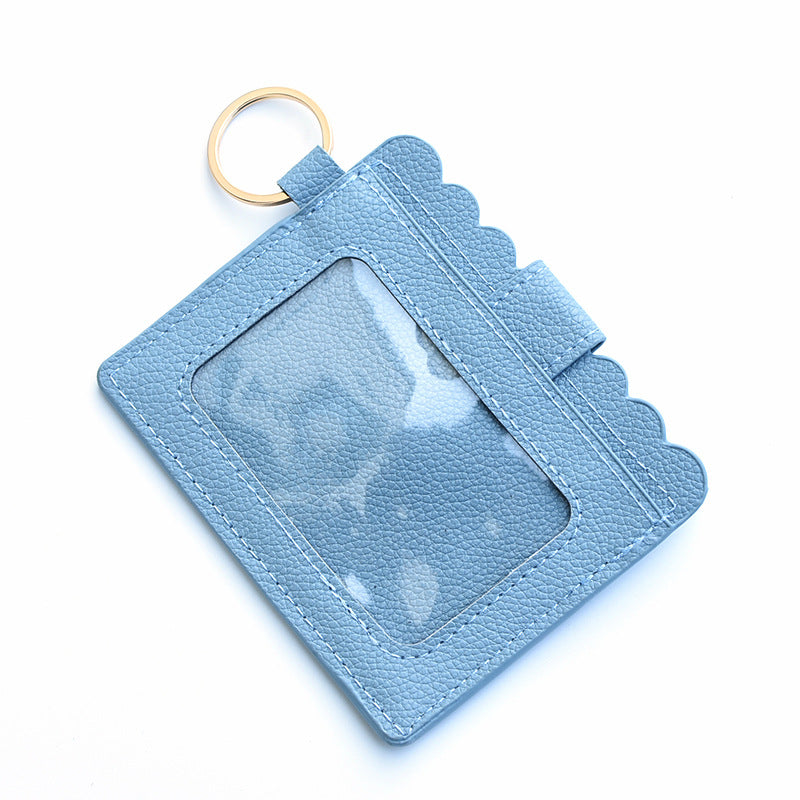 Wholesale Colorful PU Pickup Bag Keychain Wristlet Keychain ACC-KC-QiuXue014