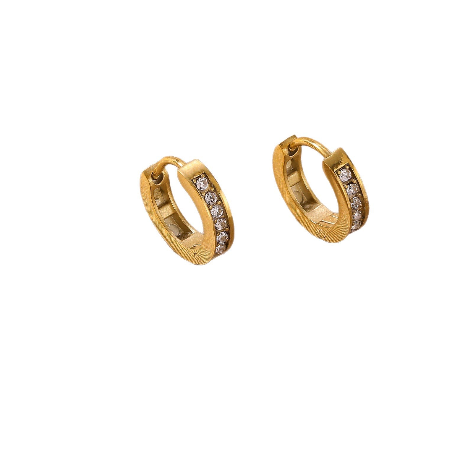 Wholesale Titanium Steel Real Gold Plated Flower Pearl Stud Earrings Everyday Fashion Accessory For Women