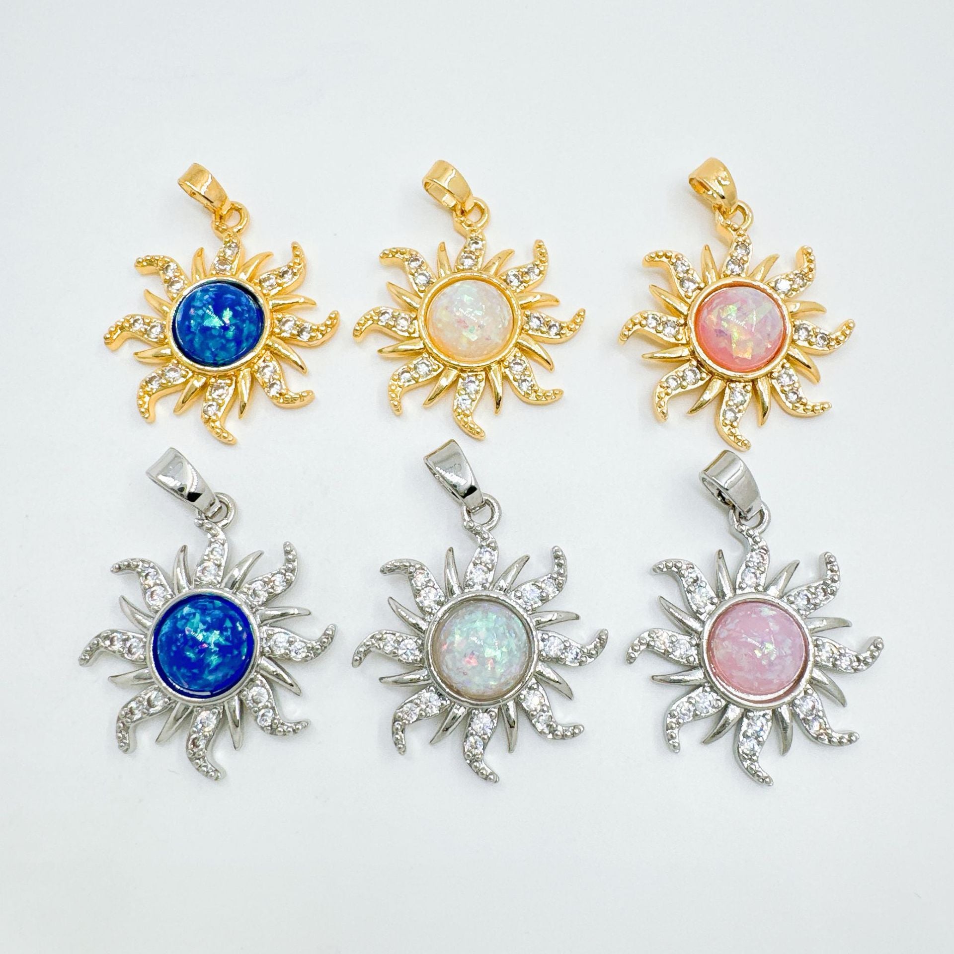Wholesale Chic Sun Eight-Pointed Star Pendant Necklace 18K Gold-Plated Copper Jewelry for Gift Boutique Resale