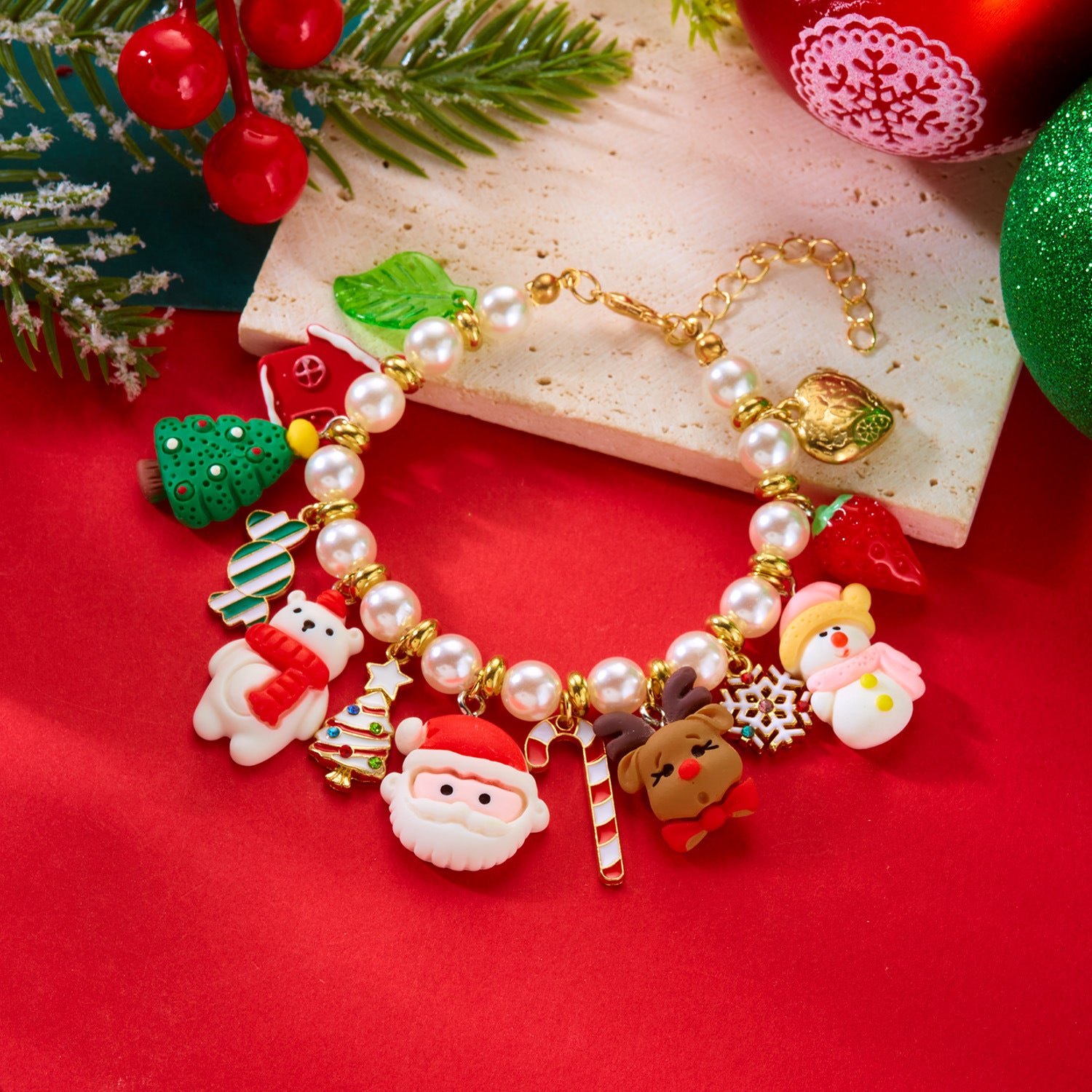 Wholesale  Gingerbread Man Snowman Bracelet