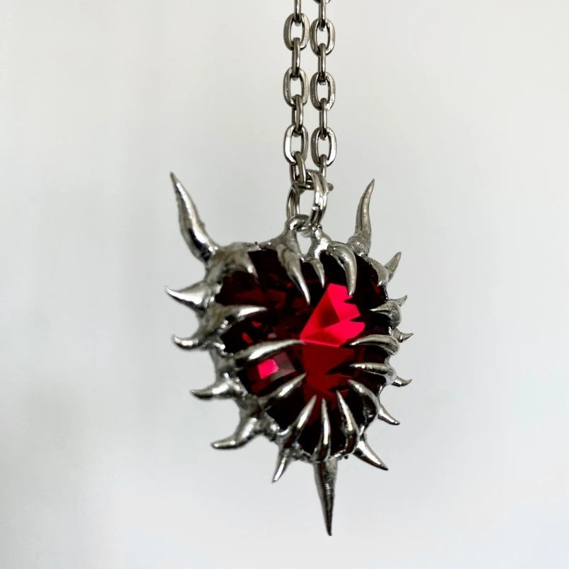 Wholesale Heart of Thorns Necklace Dark Gothic Zinc Alloy Necklaces ACC-NE-XuanMo004