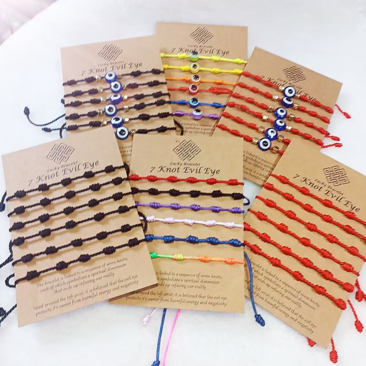 Wholesale Rainbow Handwoven Cord Bracelet Adjustable Sliding Knot Ethnic Style Jewelry Accessory