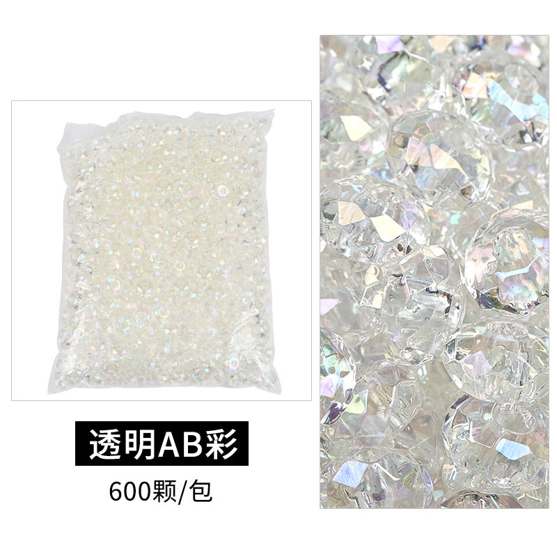 Wholesale 100pcs Solid Color Color Flat Round Plastic Beads