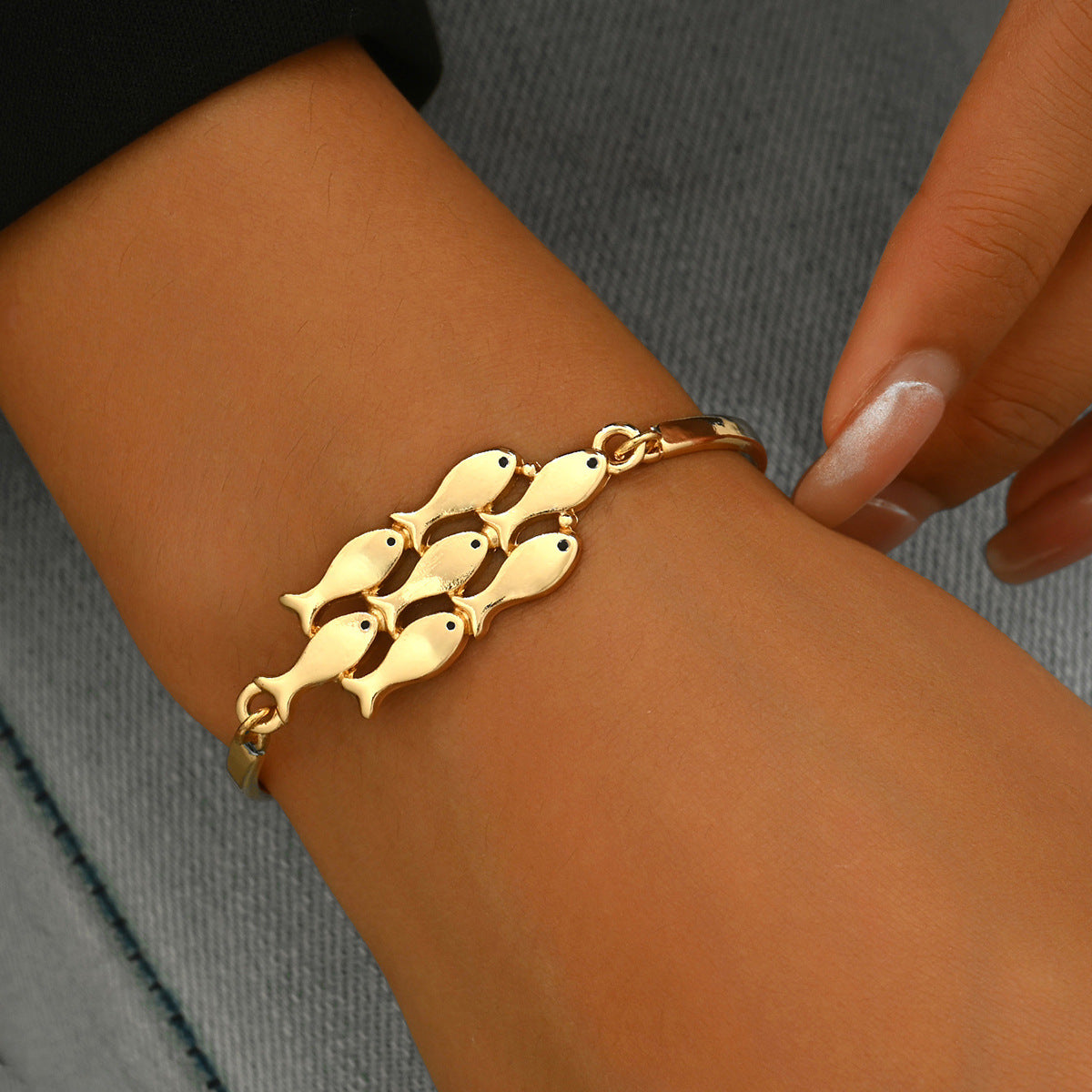 Wholesale  Gold Bracelet Gold Fish Bracelet