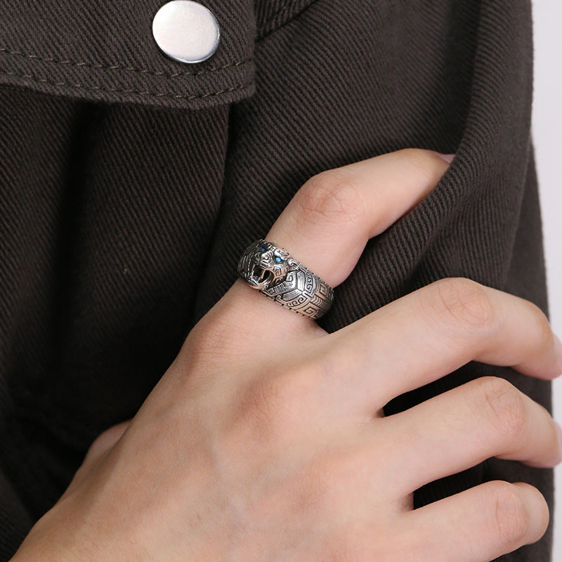 Wholesale Turquoise Tiger Adjustable Ring