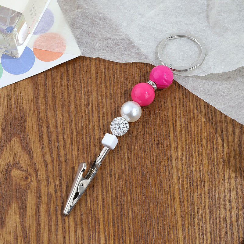 Wholesale Contactless Alligator Clip Bank Card Remover Beaded Metal Keychain ACC-KC-ZhiYa020