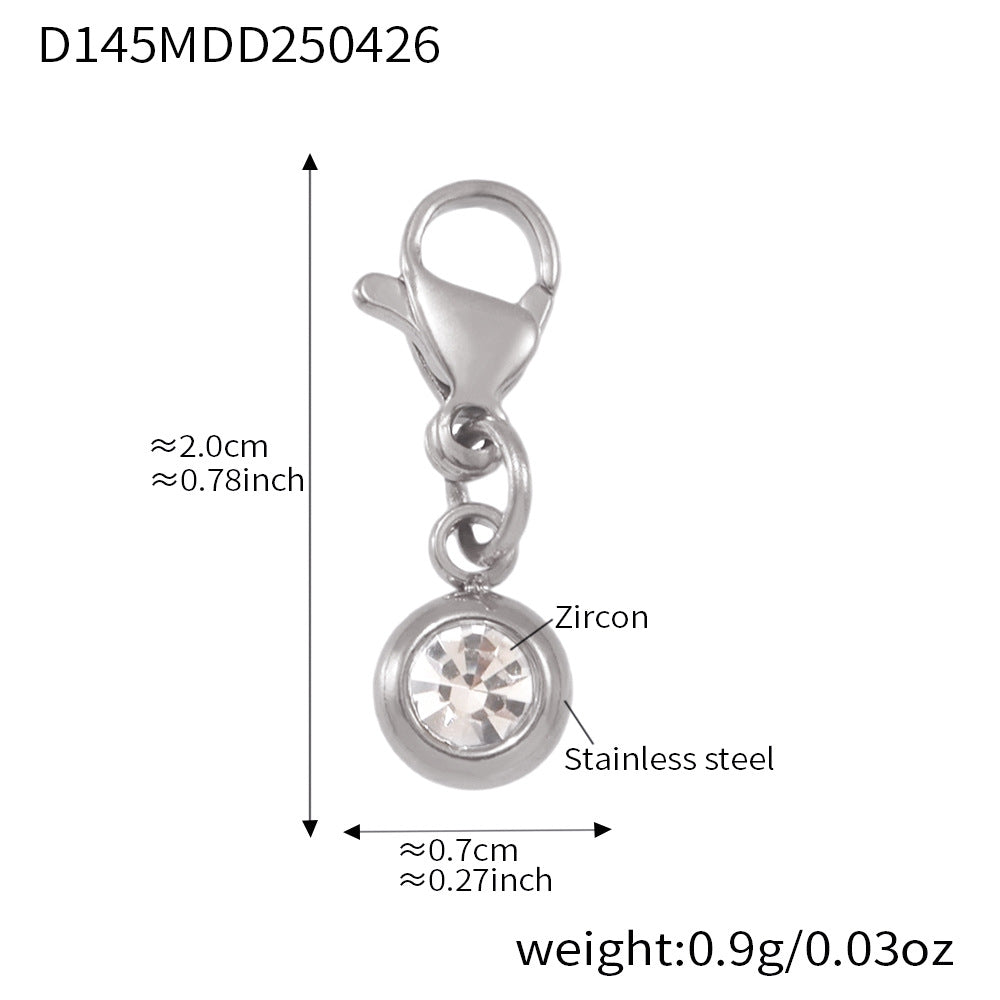 Wholesale Stainless Steel  Creative Gold Plated with Diamond Star DIY Multi-accessory Bracelet