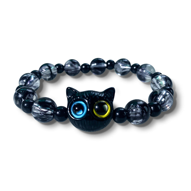 Wholesale  Cat Beaded Couple Bracelet
