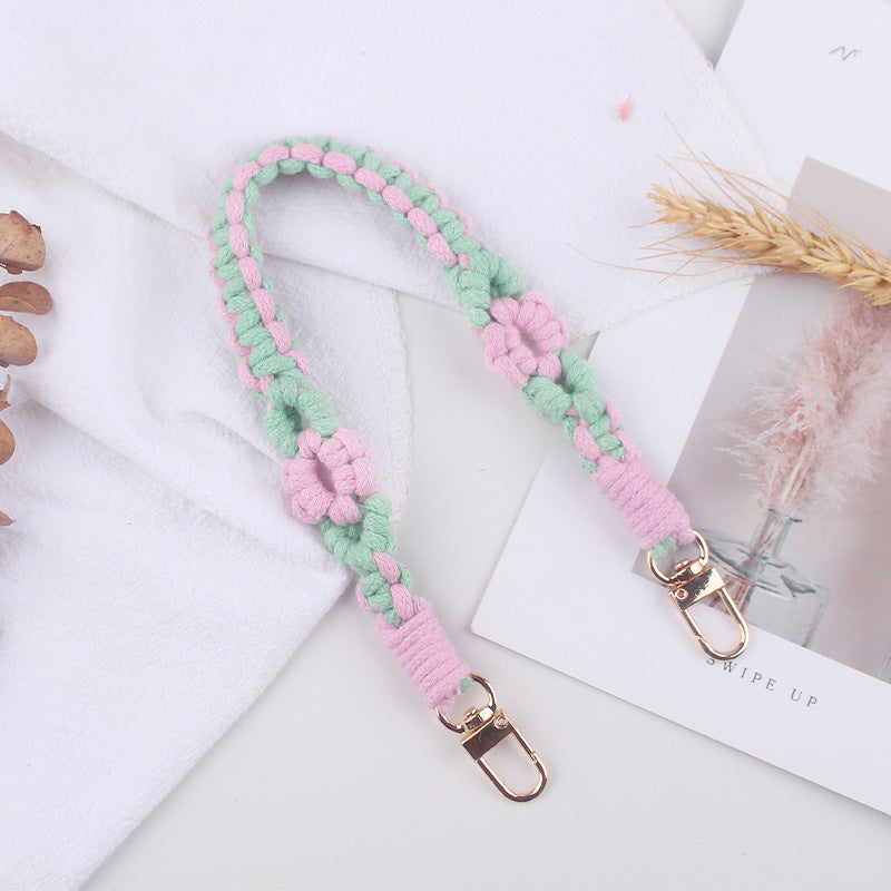 Wholesale  creative pure hand-woven flower leaf small pattern cup set cup rope cup accessories