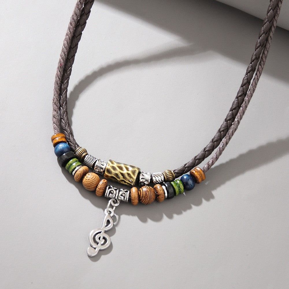 Wholesale  Double-layer Winding Necklace Clavicle Chain