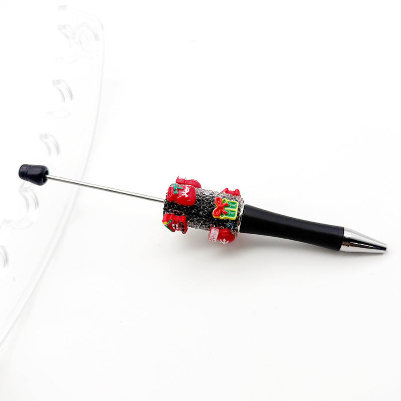 Wholesale  10pcs Christmas sugar beaded pen rhinestone stars sugar pen