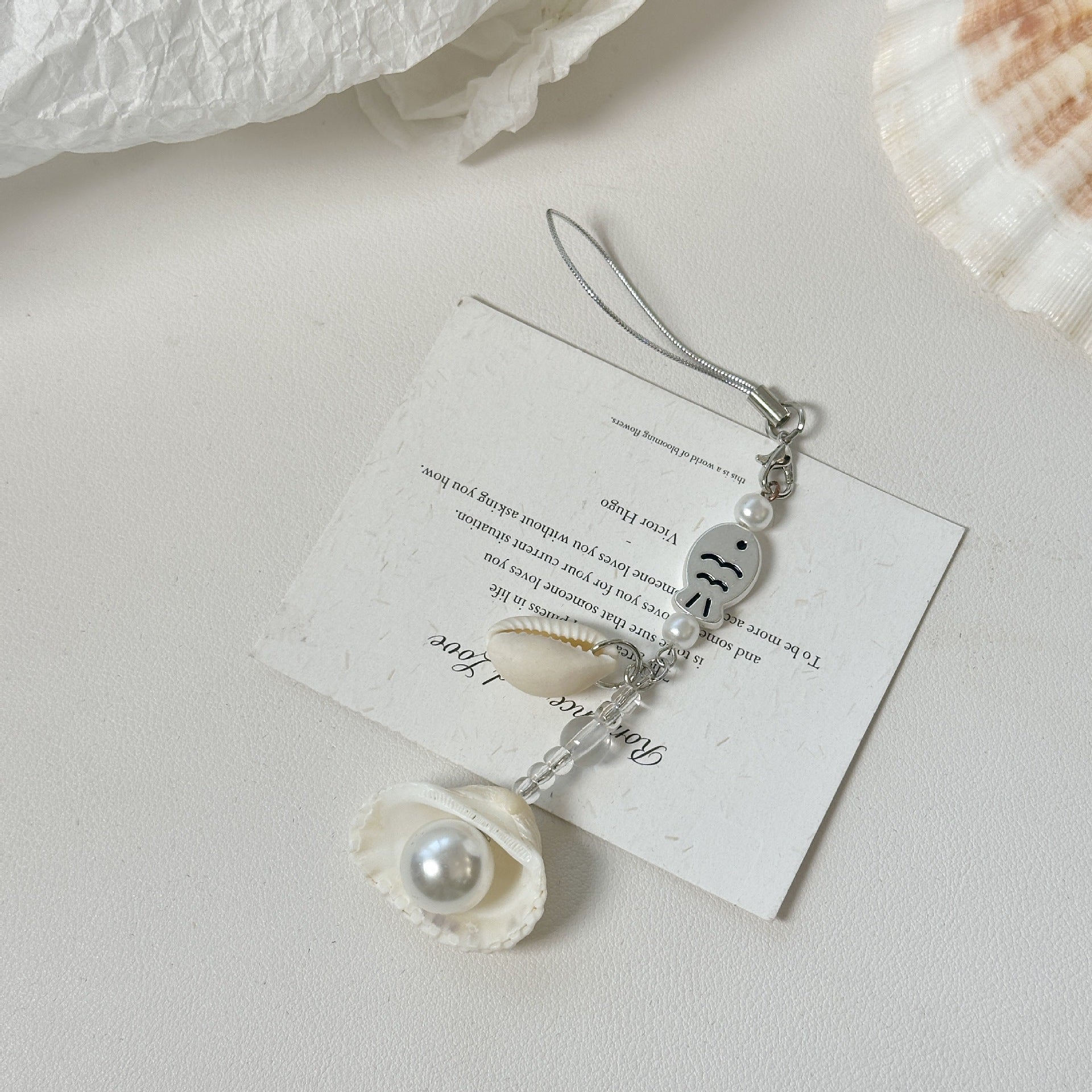 Wholesale  handmade shell conch keychains