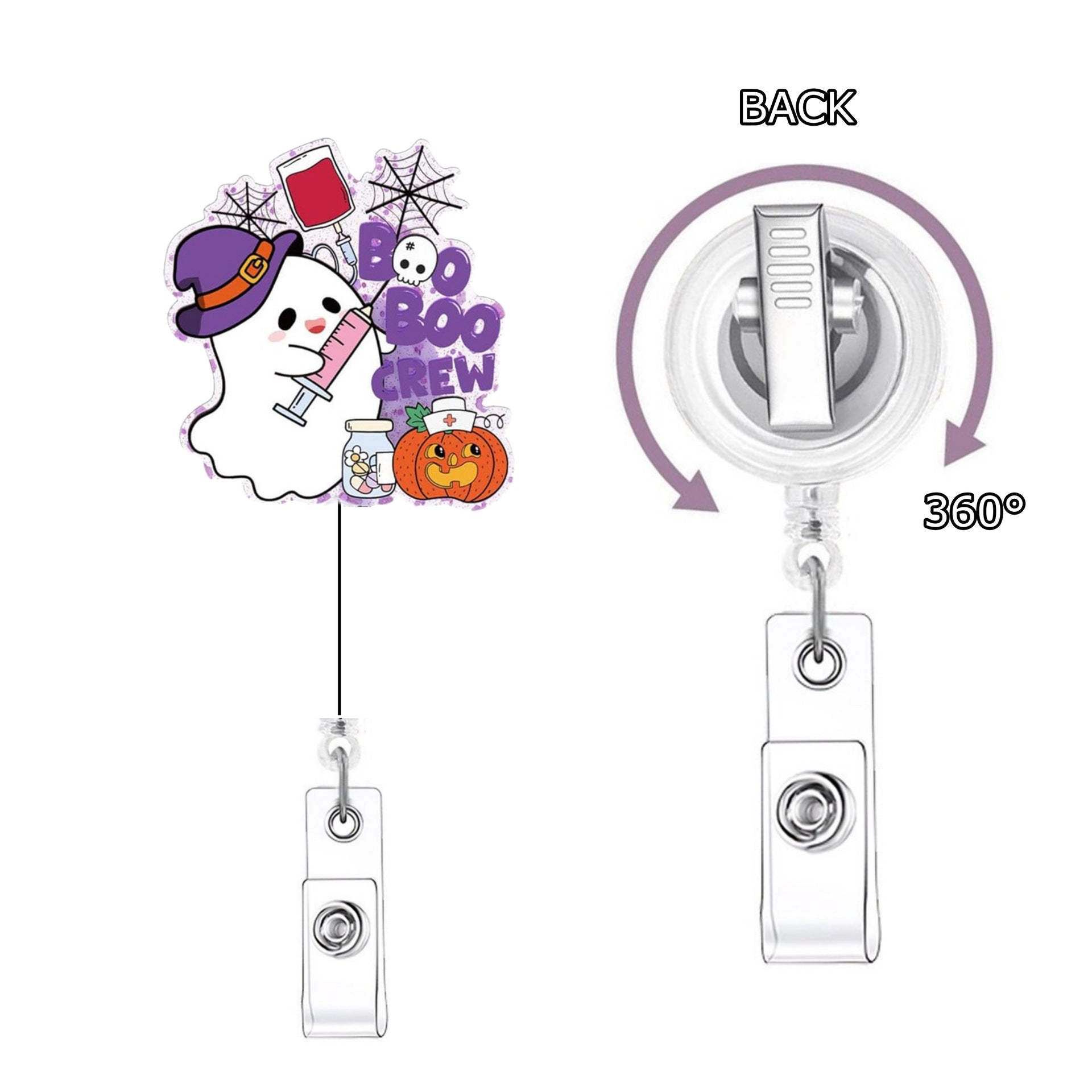 Wholesale  Ghost Badge Reels Keychains