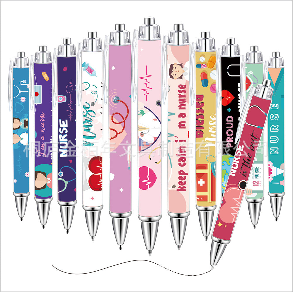 Wholesale Pink Bow Heart Roll Paper Ballpoint Pen