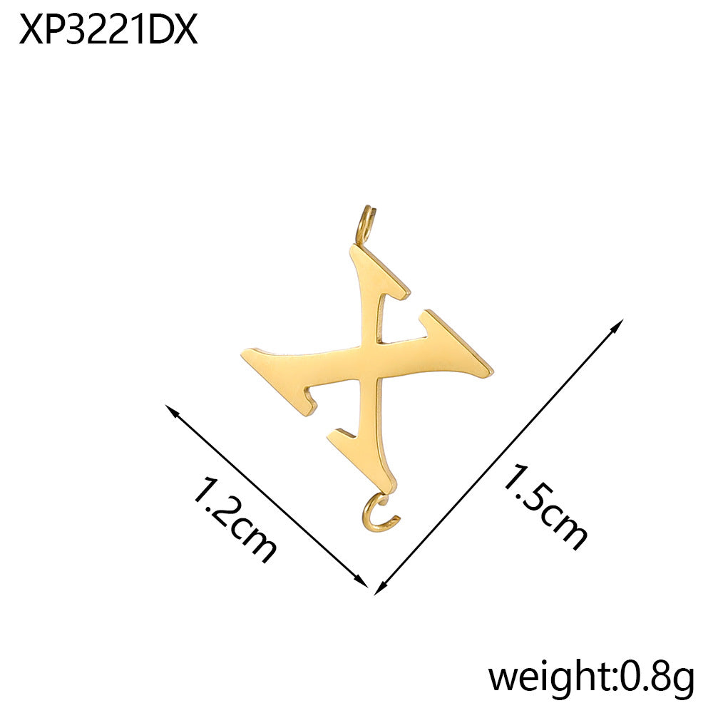 Wholesale Stainless Steel 26 Letter Pendant