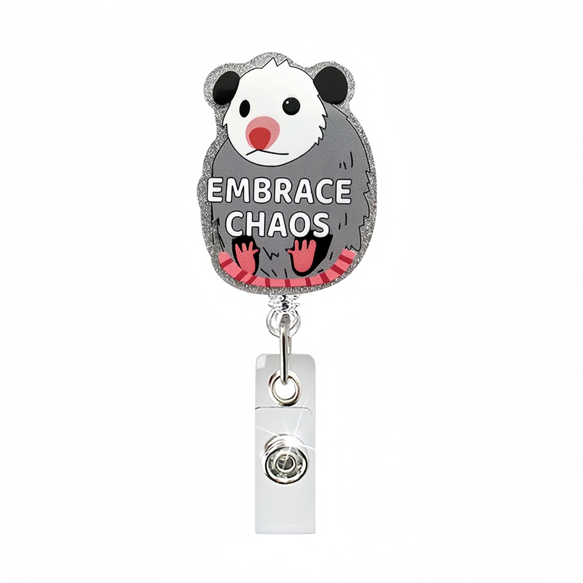 Wholesale Acrylic Fun Zoo Undersea Theme Badge Reel Keychain