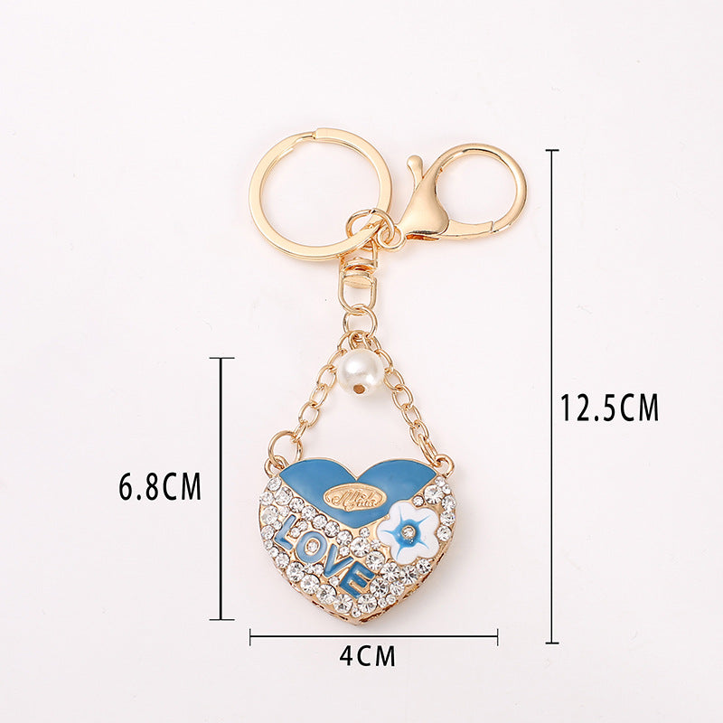 Wholesale Four Leaf Clover Heart Shape Alloy Keychain ACC-KC-YuanFei016