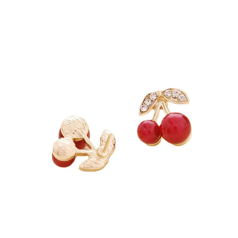 Wholesale Diamond Red Cherry Earrings ACC-ES-MDD081