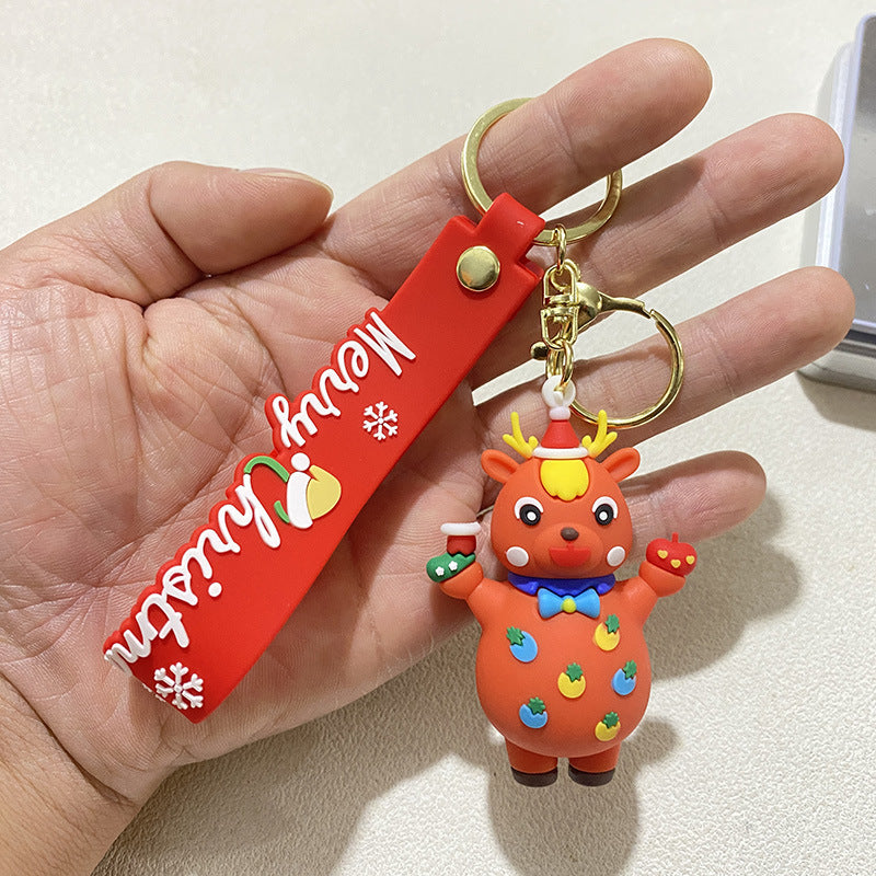 Wholesale Christmas Snowman Santa Snowman Keychain