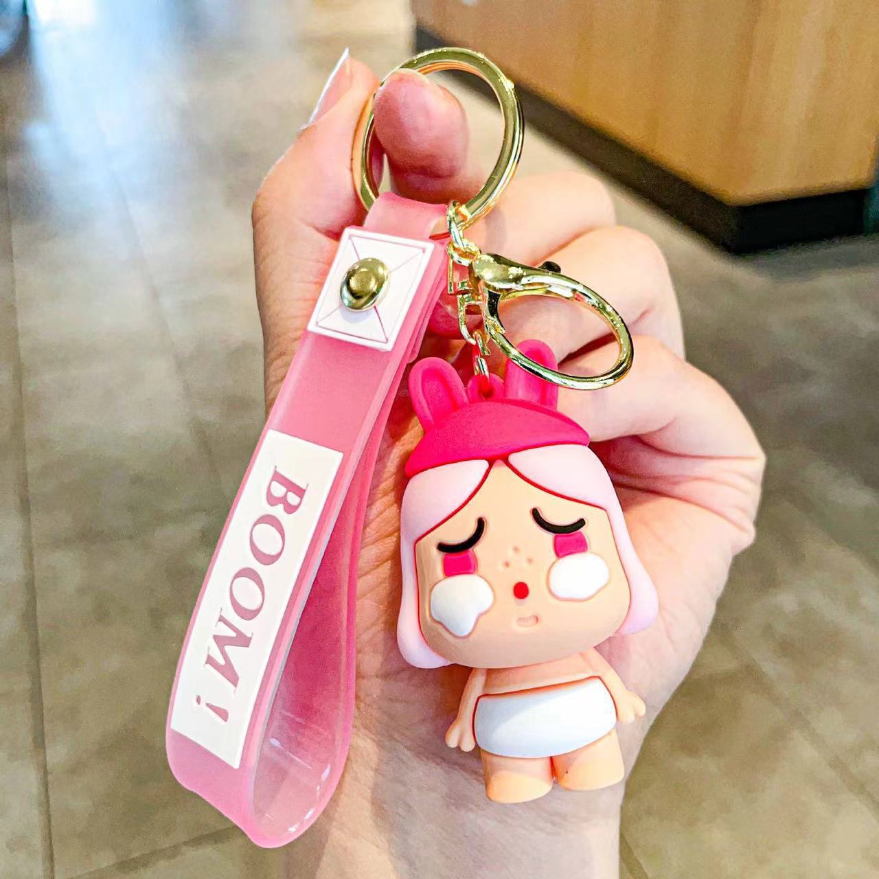 Wholesale Cartoon Doll Silicone Creative Keychain ACC-KC-SJ016