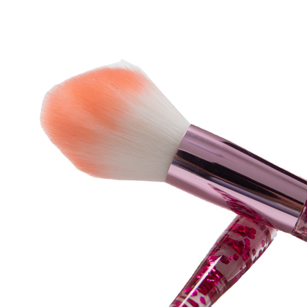 Wholesale Crystal Handle 10pcs/Set Makeup Brush Unicorn Scallion Powder Acrylic Makeup Brush