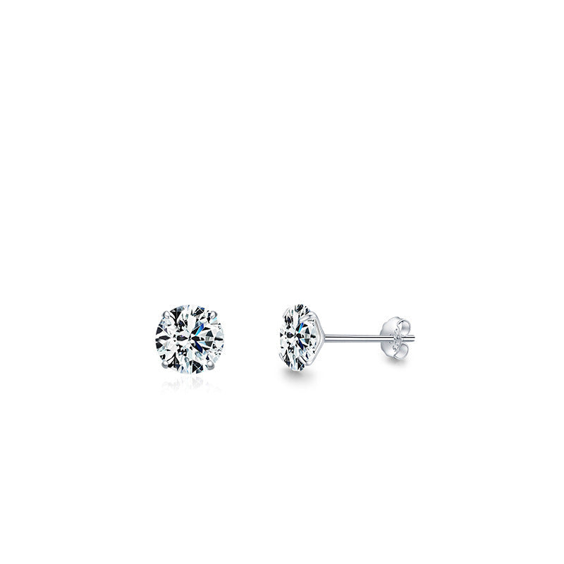Wholesale  s925 Sterling Silver Super Flash Zircon Earrings