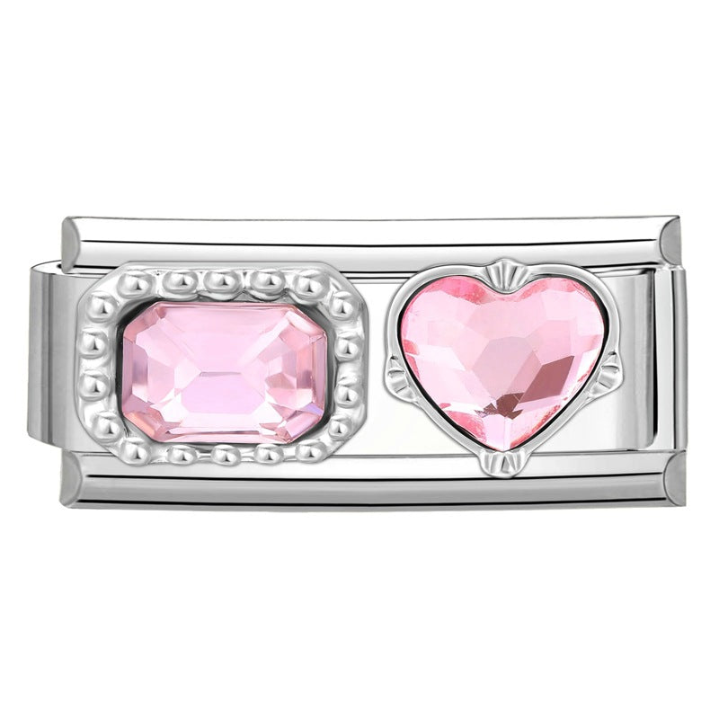 Wholesale Italian Charm Bracelet 9mm DIY Fresh and Cute  Creative Stainless Steel Composable Bracelet