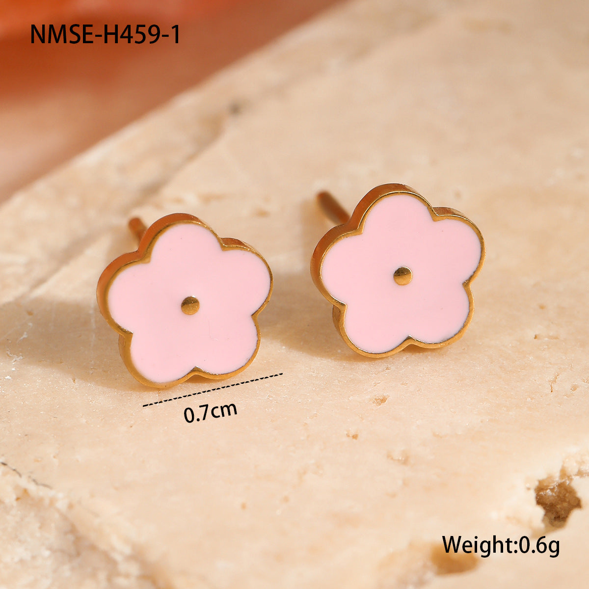 Wholesale  Colorful Oil-Dropping Stainless Steel Earrings