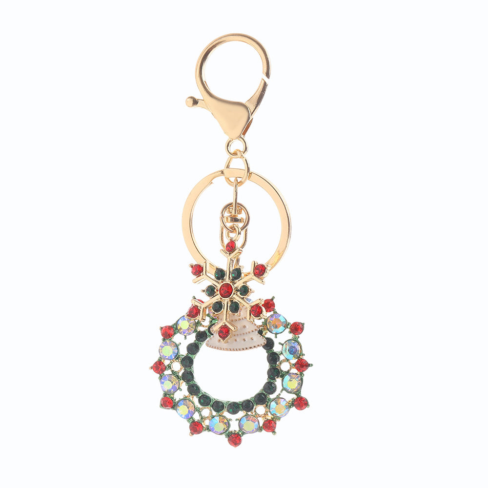 Wholesale Red Christmas Tree Rhinestone Keychain – Trendy Car Key Accessory Gift