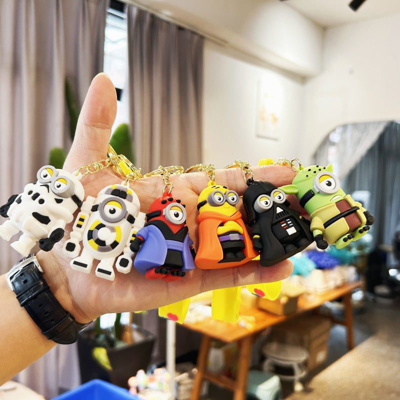 Wholesale Cartoon PVC Soft Glue Keychain ACCVIP-KC-WuY005