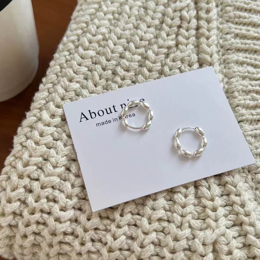 Wholesale Silver Tone Simple Style Earrings for Women Everyday Wear Accessory