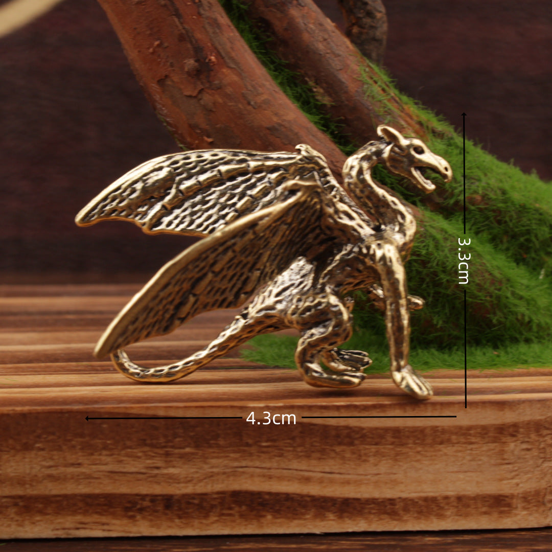 Wholesale Chinese Style Brass Dragon Ornament Decorative Home Accent Gift