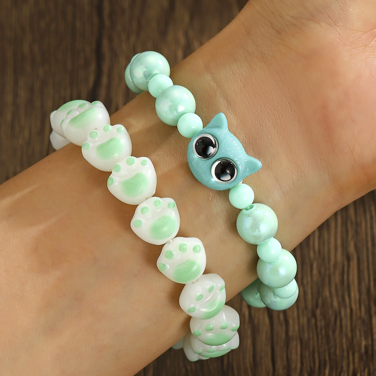 Wholesale cute cat claw bracelet set