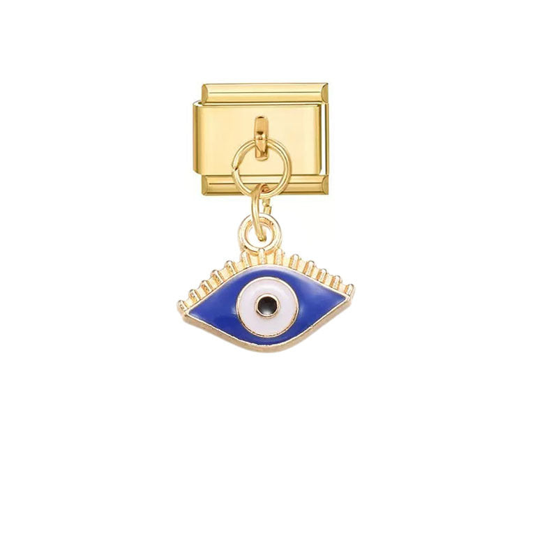 Wholesale Handmade Devil' s Eye Alloy Pendant - Trendy Jewelry Accessory for DIY Bracelets,  Gift Idea