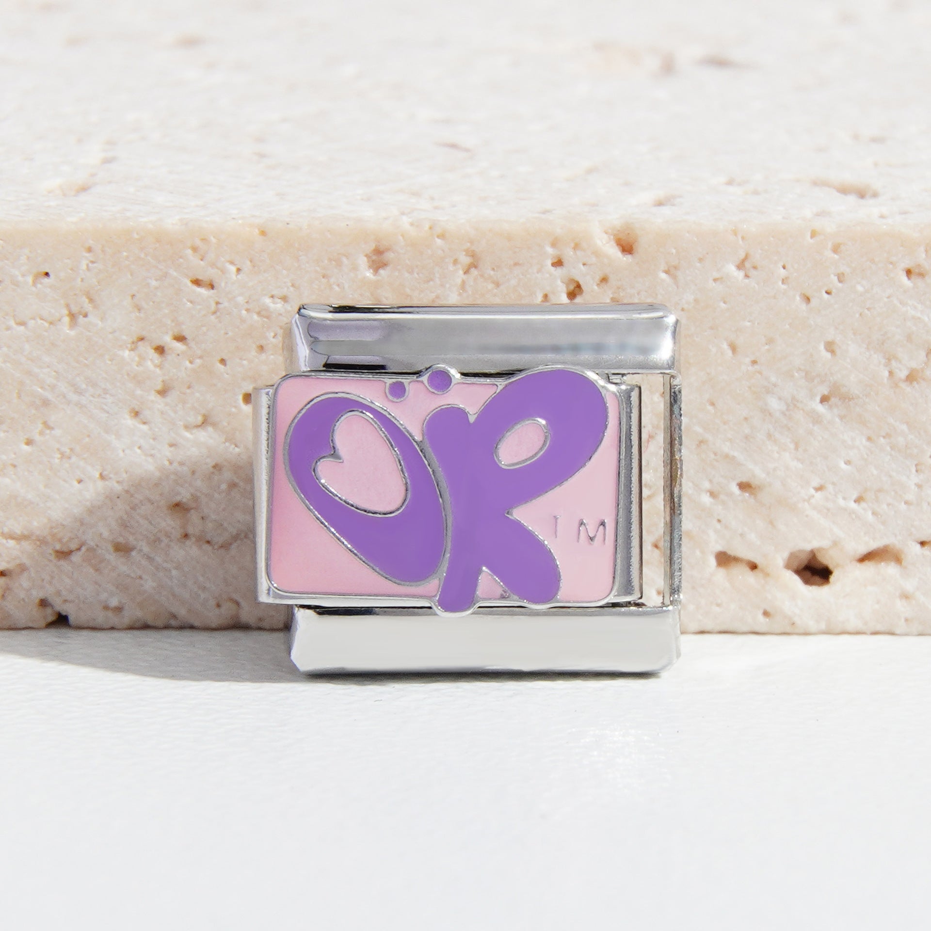 Wholesale 9mm Italian Charm Starter Bracelets DIY square Single Section Creative Stainless Steel Composable Bracelet