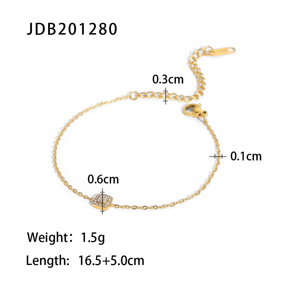 Wholesale Stainless Steel Inlaid Zircon Bracelet ACC-BT-WanX001 ACC-BT-WanX001