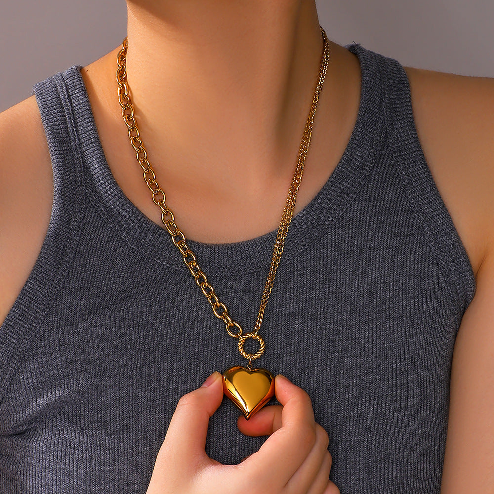 Wholesale  stainless steel plated 18k gold necklace