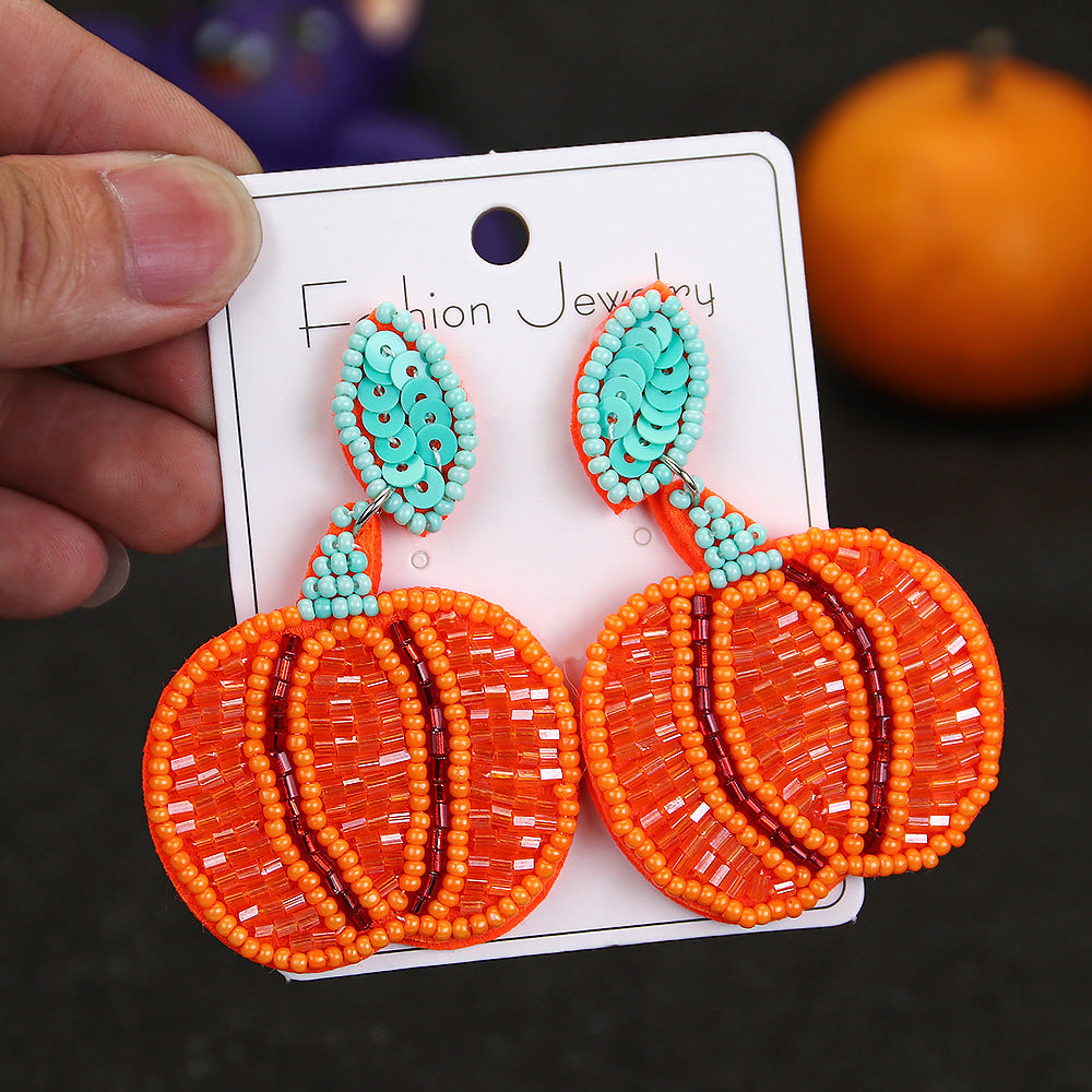 Wholesale Halloween Earrings Punk Style Rice Beads Earrings ACC-ES-ManT020