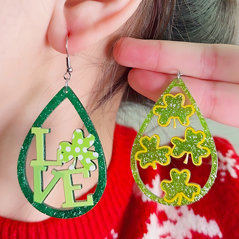 Wholesale St. Patrick's Day  Acrylic Earrings