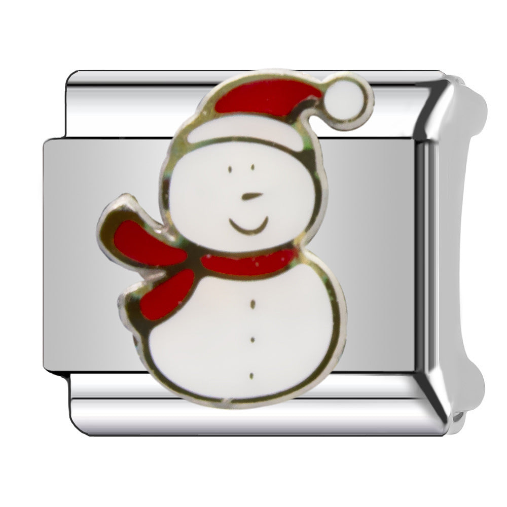 Wholesale Italian Charm Bracelet 9mm DIY  Christmas   Creative Stainless Steel Composable Bracelet