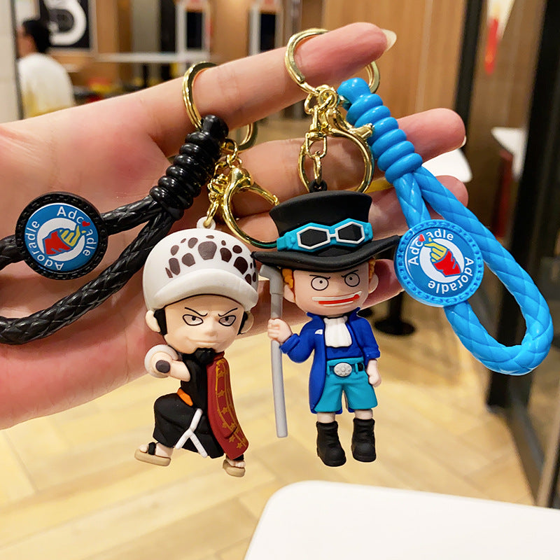 Wholesale Cartoon Anime PVC Soft Glue Keychain Cute Keychain ACC-KC-ErLu018