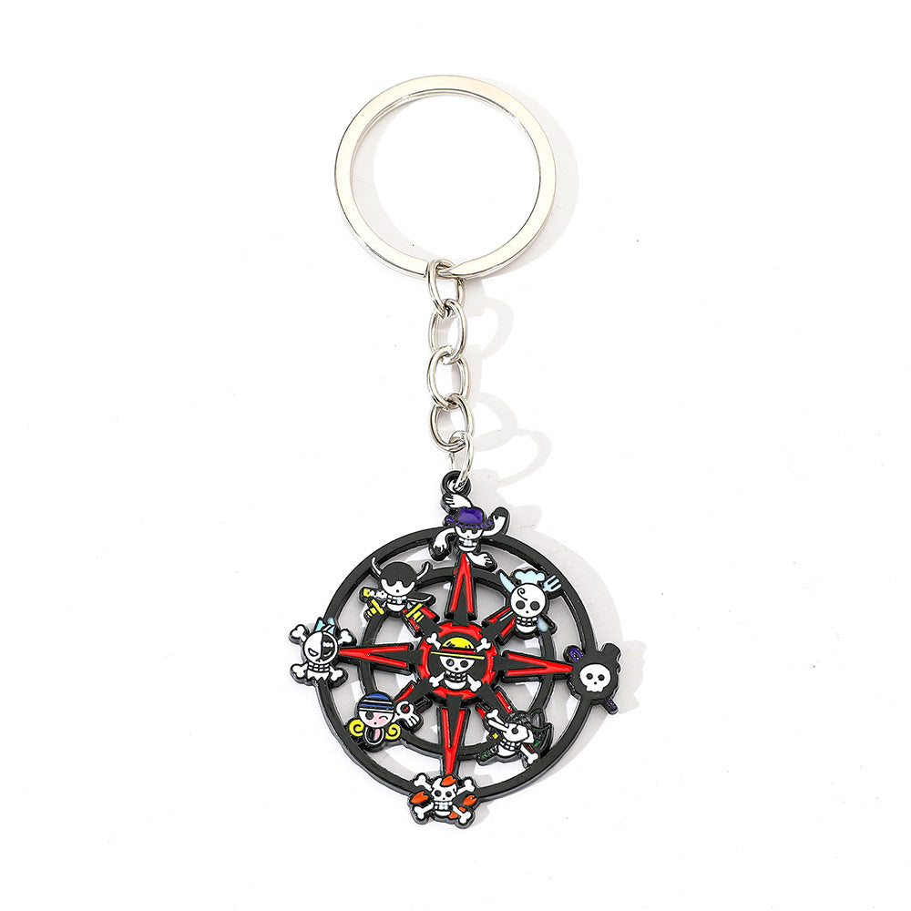 Wholesale  Skull Boat Rudder Keychain