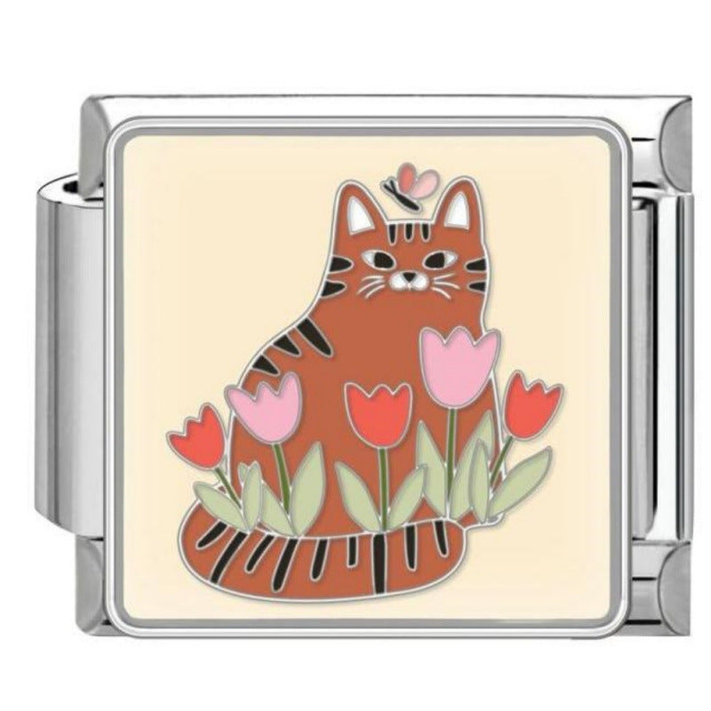 Wholesale DIY Italian Charm Bracelet With Pet Pattern Cute Modular Jewelry Accessory For Everyday Wear