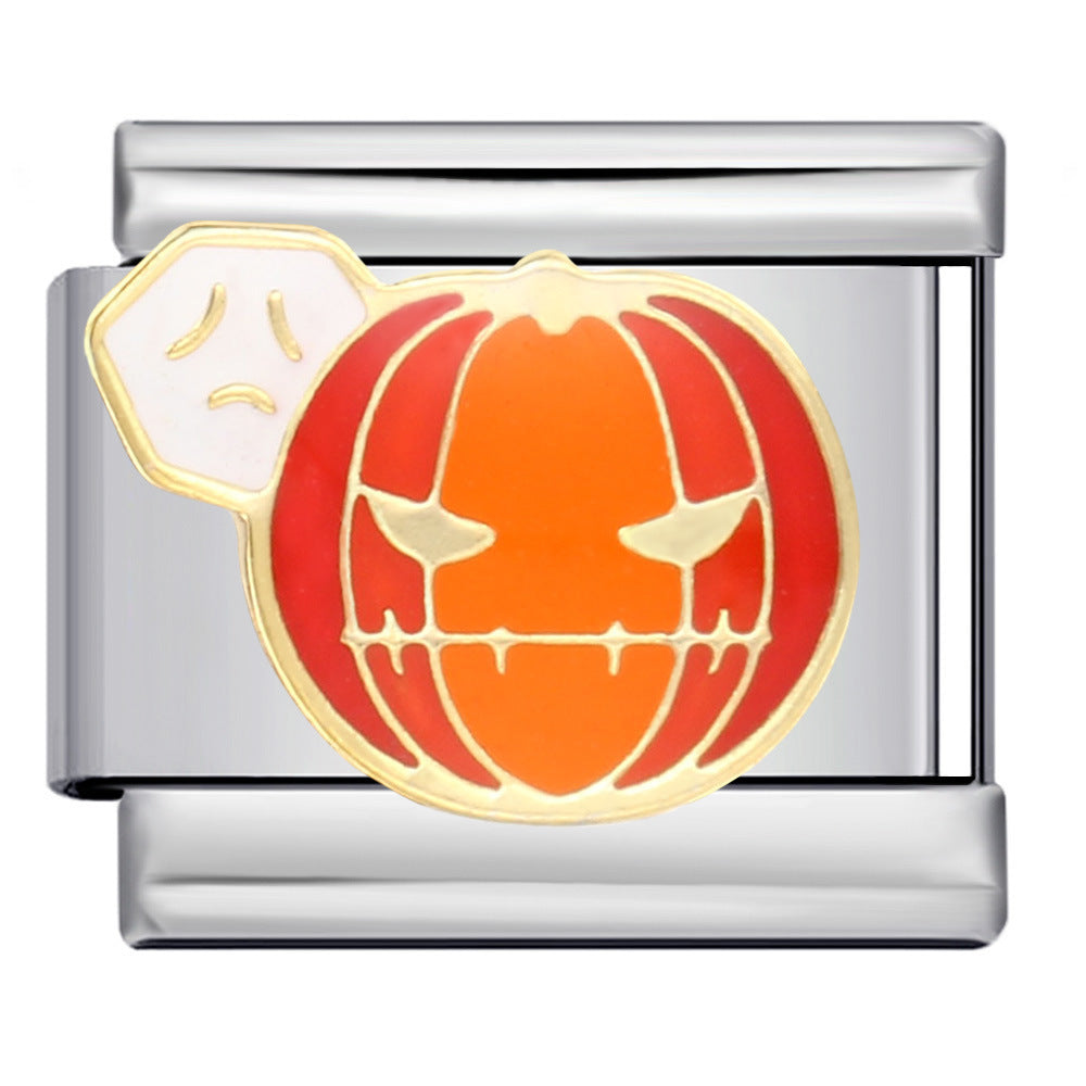 Wholesale Italian Charm Bracelet 9mm DIY -themed pendant  Creative Stainless Steel Composable Bracelet