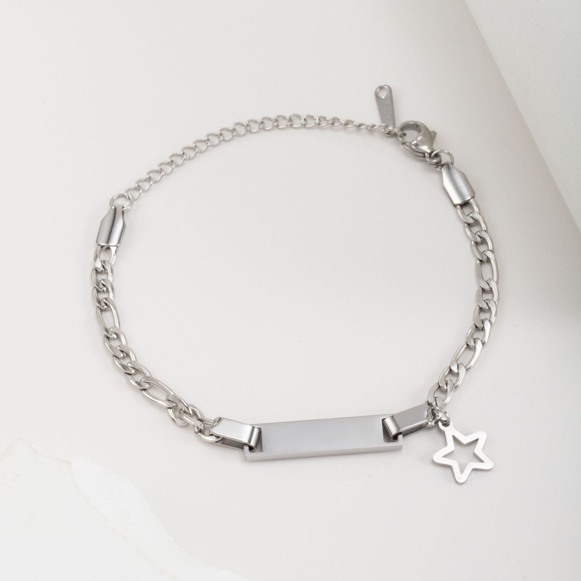 Wholesale stainless steel straight bracelet