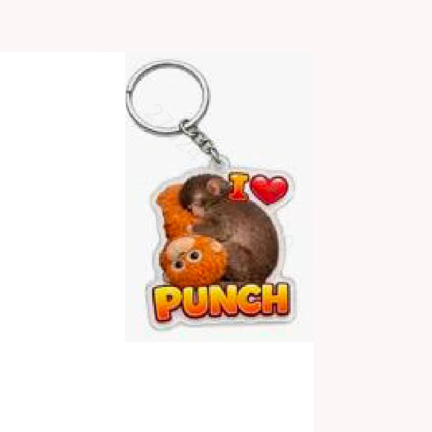 Wholesale Punch Monkey Baby Acrylic Keychain Western Style 2D Flat Pendant for Boutique Resale Bag Charm