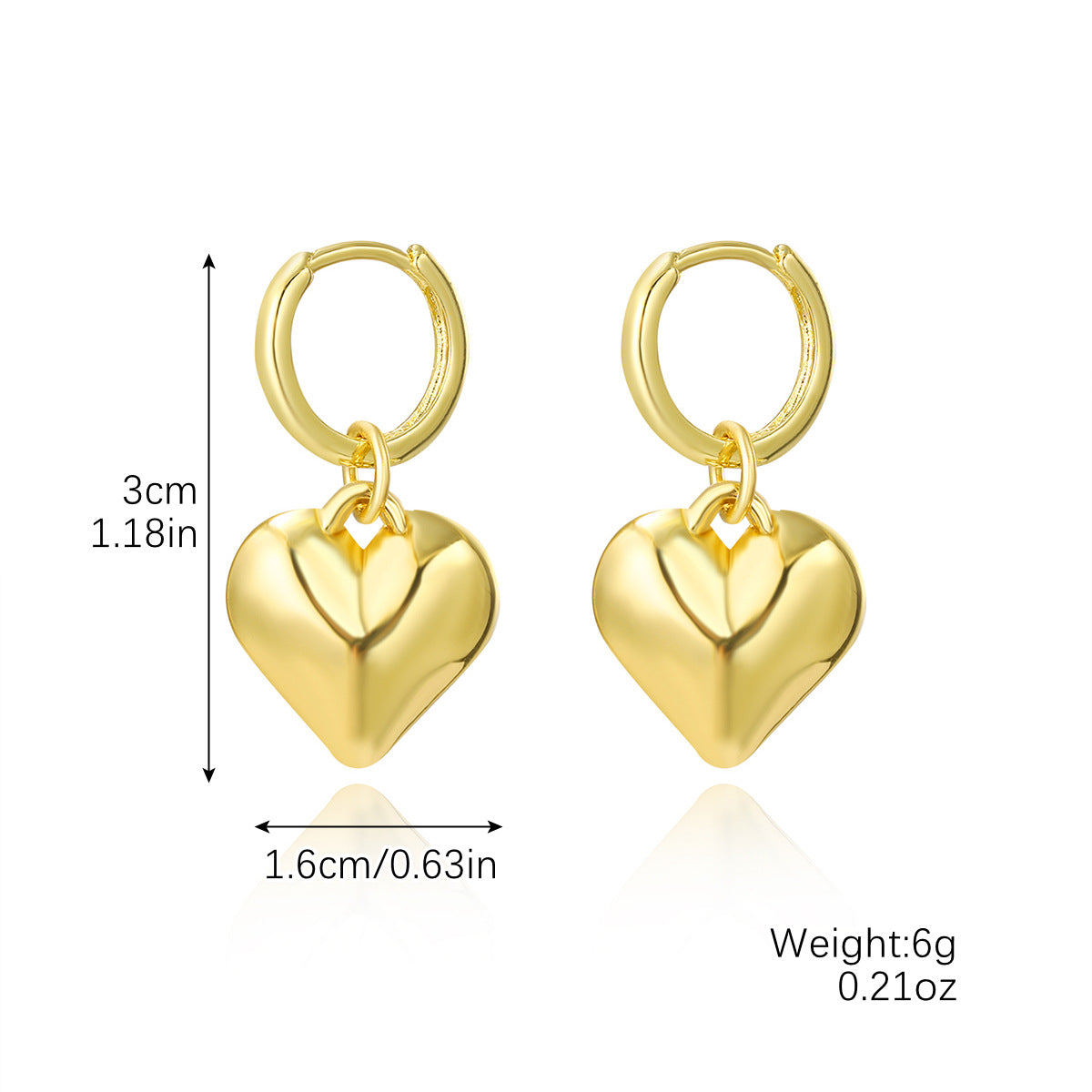 Wholesale  Luxury Zircon Ear Studs Set   Geometric Shaped Earring