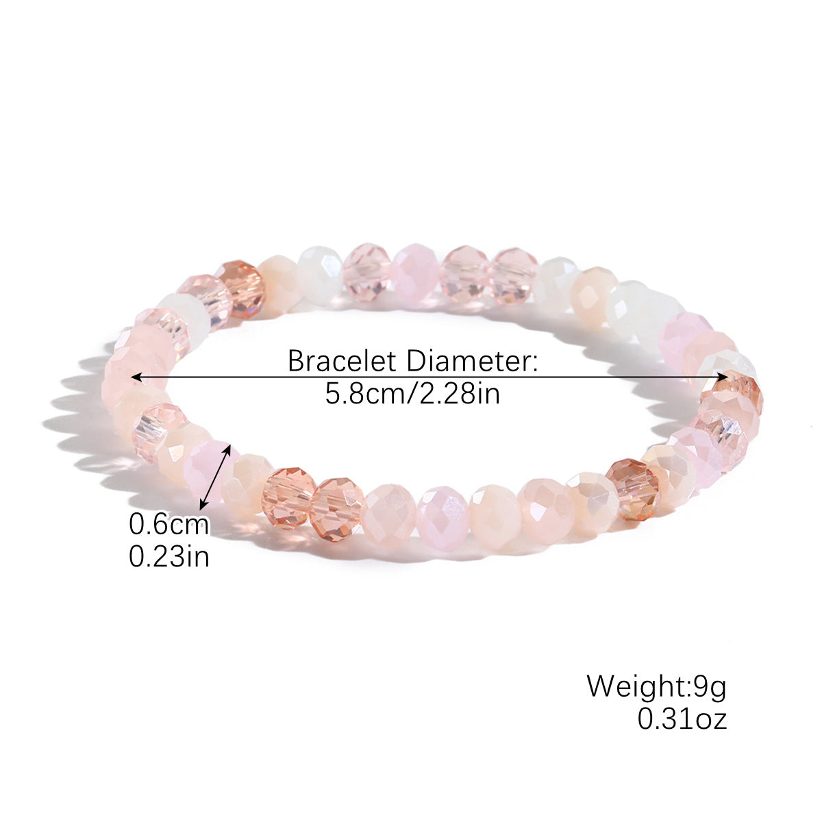 Wholesale Bohemian Elastic Line Crystal Bracelet Set