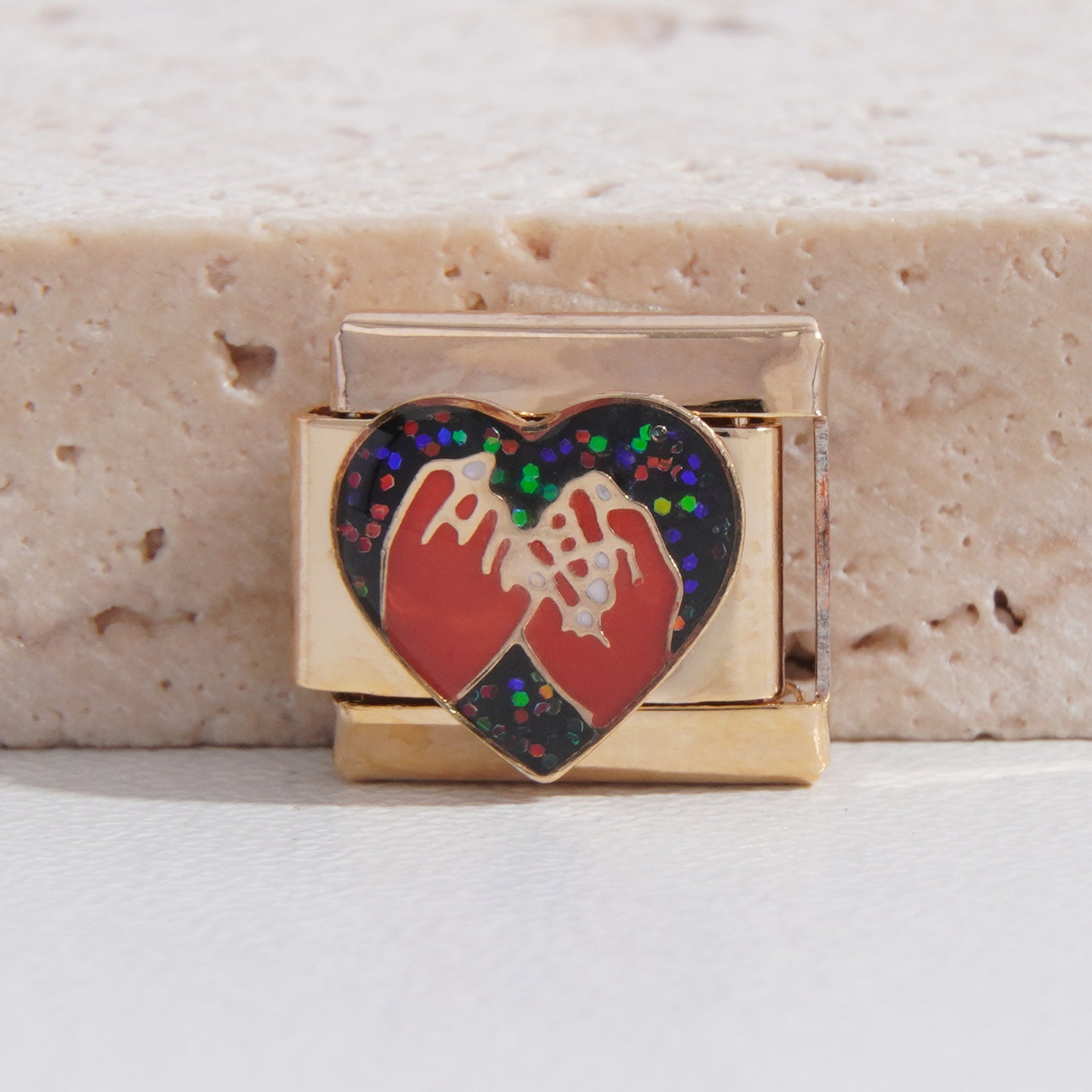 Wholesale Italian Charm Bracelet 9mm DIY Splicing Creative Pattern Stainless Steel Composable Bracelet